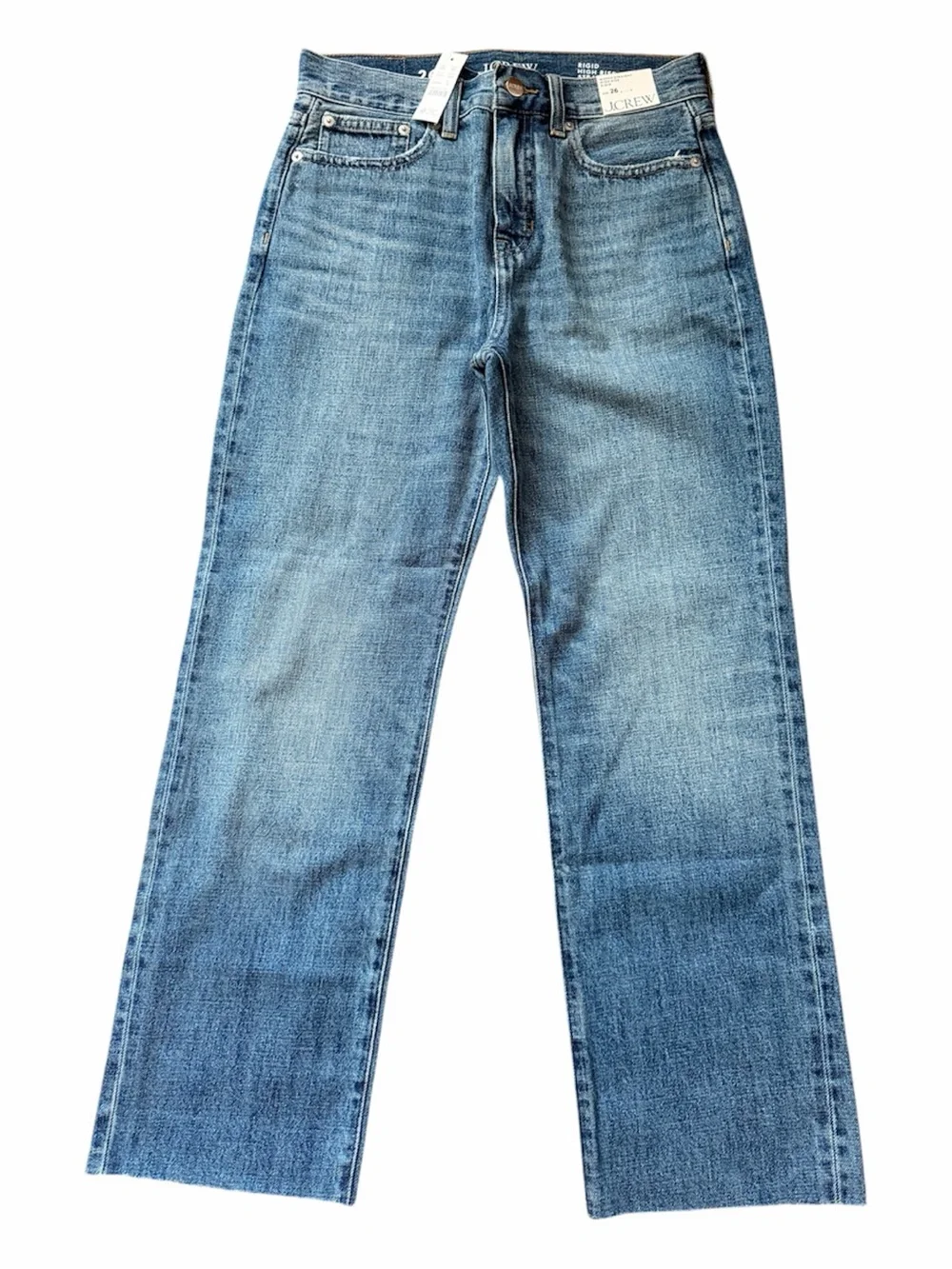 NEW • J. Crew • Nipped straight jean in rigid